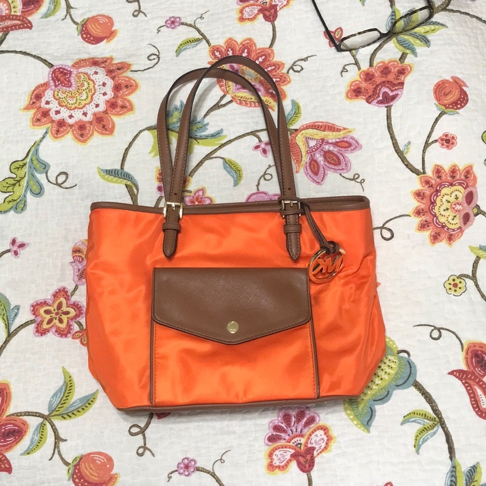 Like new Michael Kors nylon small tote.